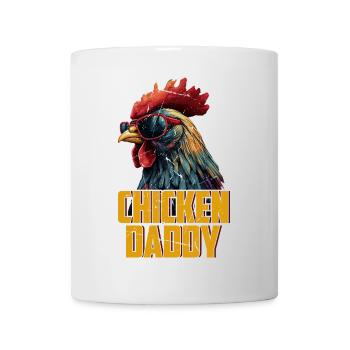Poulet Papa Poulets Fête des pères Volaille Éleveur Coq - Mug blanc - blanc - Devant