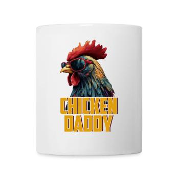 Poulet Papa Poulets Fête des pères Volaille Éleveur Coq - Mug blanc - blanc - Devant