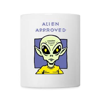 Conception Yellow Eye approuvée par Alien - Mug blanc - blanc - Devant