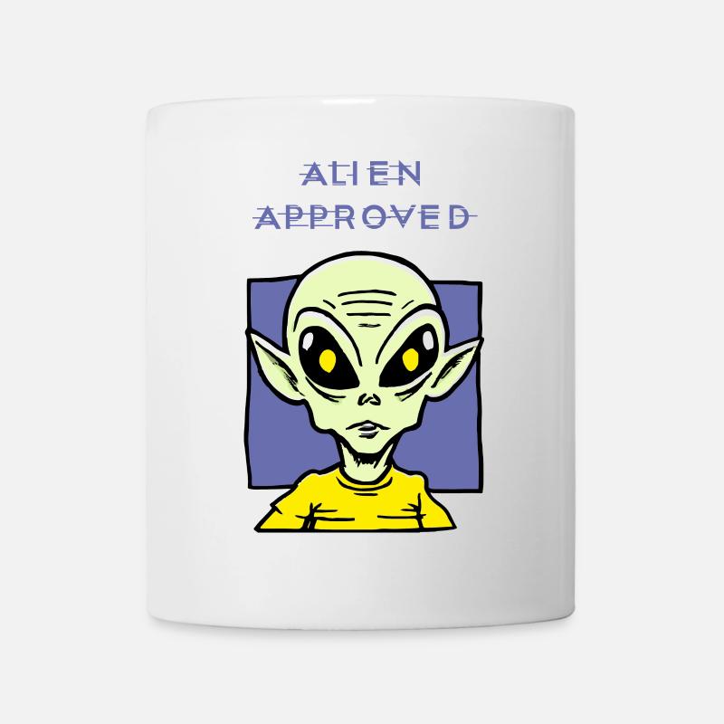 Alien Approved Yellow Eye Design - Mug - white