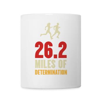 Marathon - 26,2 miles of Determination - Mug - white - Front