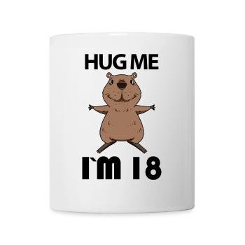 18 Geburtstag - 18 Jahre - Umarmung - Achtzehn - Tasse - Weiß - Vorne