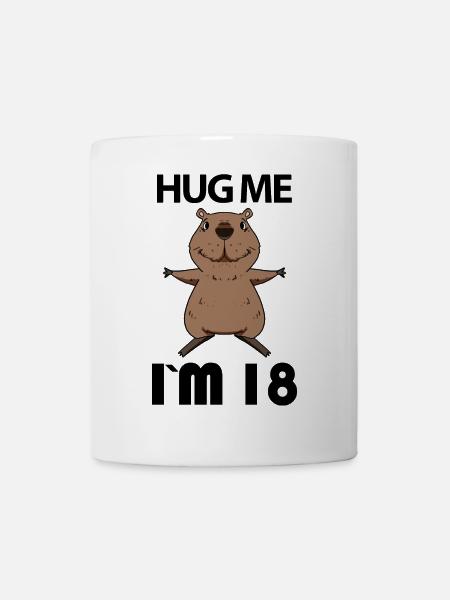 18 Geburtstag - 18 Jahre - Umarmung - Achtzehn - Tasse - Weiß