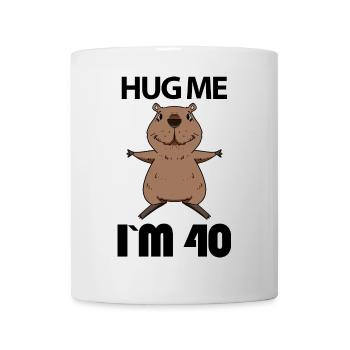 40 Birthday - 40 Years - Hug - Mug - white - Front