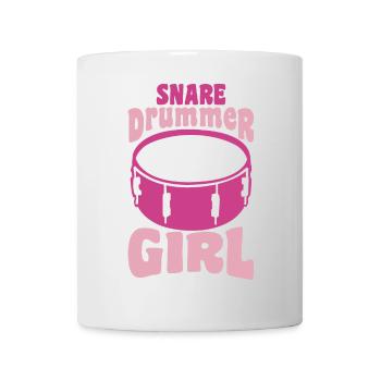 Girl drummer - Mug - white - Front