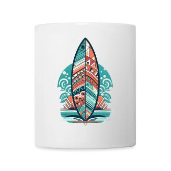 Surfbrett - Tasse - Weiß - Vorne
