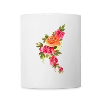 Roses Watercolor Bouquet - Mug - white - Front