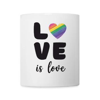 Mois de la fierté - L’amour c’est l’amour - Mug blanc - blanc - Devant