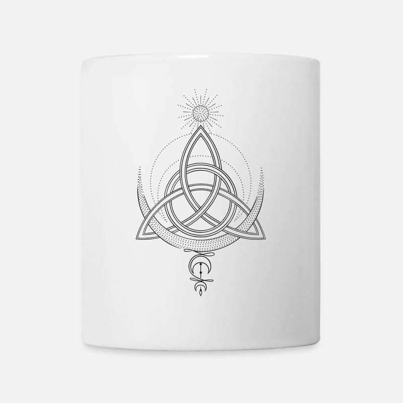 Nœud de Trinité Triqueta Triquetra - Mug blanc - blanc