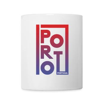 Porto, Portugal – Urban Gradient Design - Mug blanc - blanc - Devant