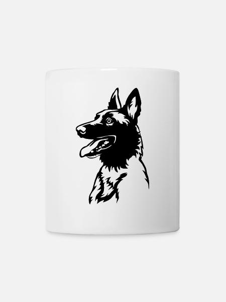 Malinoi's head - Mug - white