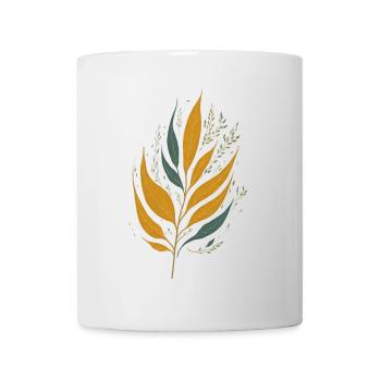 Feuilles - Mug blanc - blanc - Devant