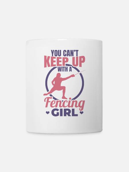 Fecht Mädchen - Tasse - Weiß