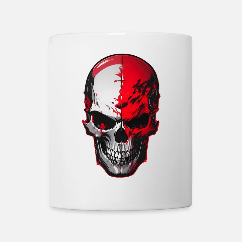 Totenkopf - Tasse - Weiß
