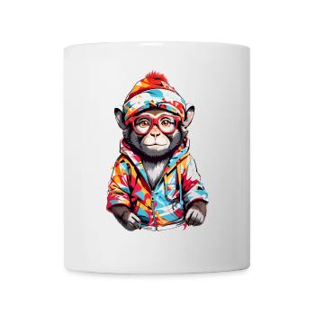 Coole Affe - Tasse - Weiß - Vorne