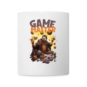 Game Master with Flying Dice – RPG Nerd - Mug - white - Front