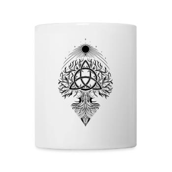 Yggdrasil Arbre de Vie Triquetra - Mug blanc - blanc - Devant