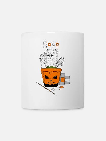 Halloweenkaktus - Tasse - Weiß