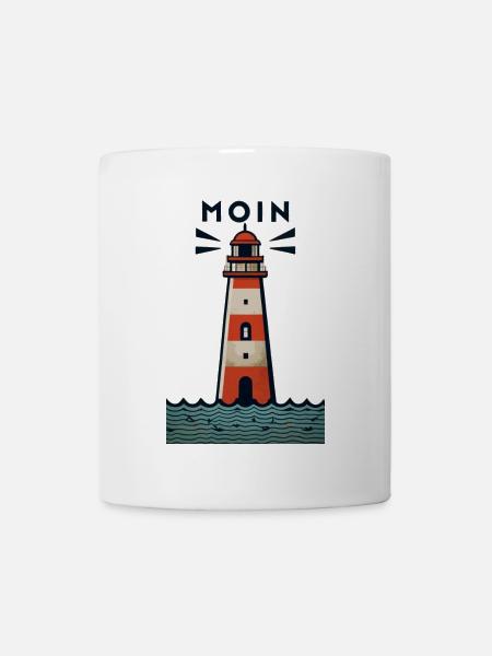 Leuchtturm - Tasse - Weiß