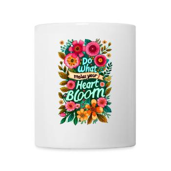 Faites ce qui fait fleurir votre cœur - Mug blanc - blanc - Devant