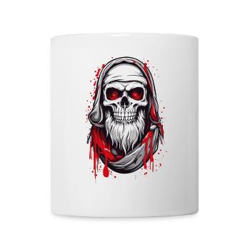 Totenkopf Weihnachtsmann - Tasse - Weiß - Vorne