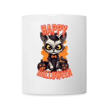 Spooky Cat Halloween Charm - Mug - white - Front