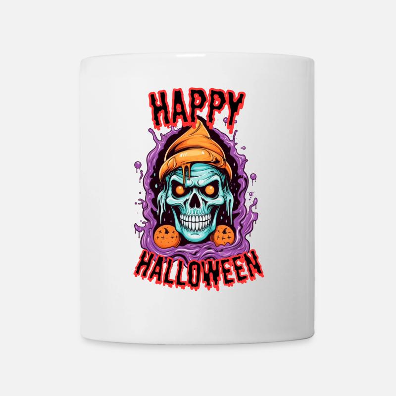Horror Skull Halloween Design - Mug - white