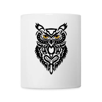 The Black Owl's Gaze - Mug - white - Front