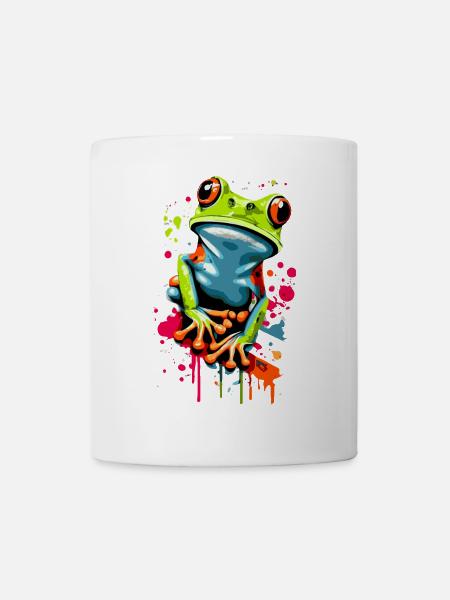 Frog - Tree Frog - Frog Prince - Croaker - Mug - white