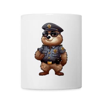 Groundhog Police - Mug - white - Front