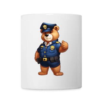 Police de l’ours - Mug blanc - blanc - Devant