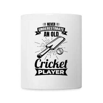 Grand-père de cricket - Mug blanc - blanc - Devant