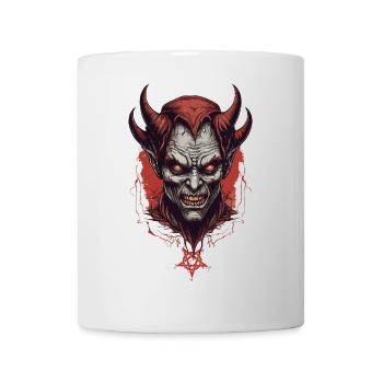 Diable démon de l'enfer - Mug blanc - blanc - Devant