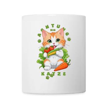 Bio Katze - Tasse - Weiß - Vorne