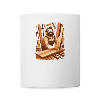 ich und mein holz forst holztransport forstwirt - Tasse - Weiß - Vorne