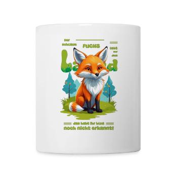 Der schlaue Fuchs vom Land - Tasse - Weiß - Vorne