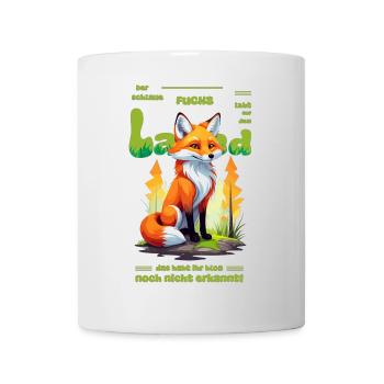 Der schlaue Fuchs vom Land - Tasse - Weiß - Vorne
