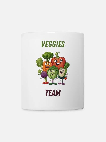 Équipe des légumes : des légumes colorés - Mug blanc - blanc