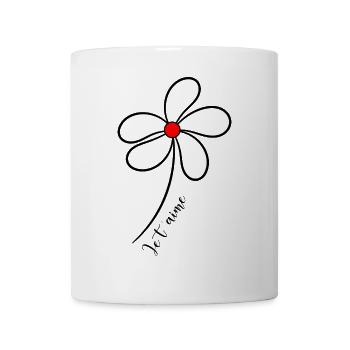 VALENTINE'S DAY. Bachelorette party. I LOVE YOU. I LOVE YOU. LOVE - Mug - white - Front