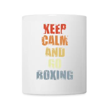 Gardez votre calme et faites de la boxe - Mug blanc - blanc - Devant