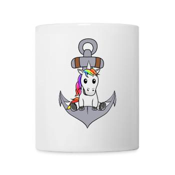Anchor Unicorn Maritime Mythical Creature Sailor Ahoy - Mug - white - Front