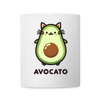 Cute Avocato Cat Friend Pun Design - Mug - white - Front