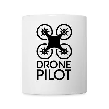 Drone Pilot Flight Funny Sayings Flying Icon - Mug - white - Front