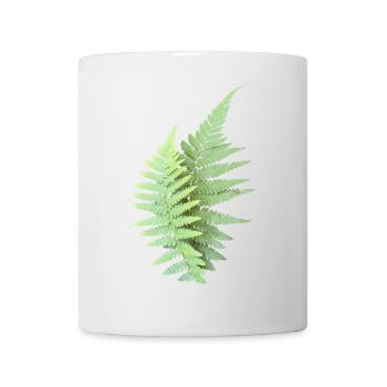 Farn Blätter Farnblätter grün - Tasse - Weiß - Vorne