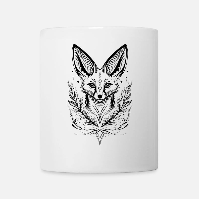 Fuchs Wüstenfuchs Fennek - Tasse - Weiß