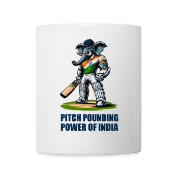 India cricket elephant design - Mug - white - Front