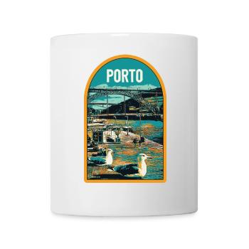 Porto, Douro & Pont D. Luis: Illustration - Mug blanc - blanc - Devant