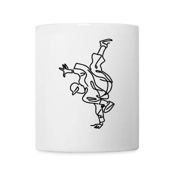 Breakdance Junge Zeichnung - Tasse - Weiß - Vorne