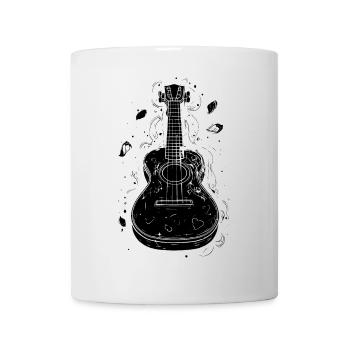 Ukulele Skizze - Tasse - Weiß - Vorne