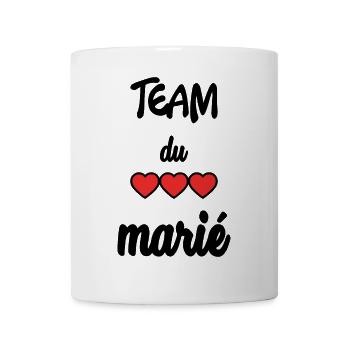 MARIE. FUTUR MARIE. EVJF. TEAM. TEAM MARIE - Mug blanc - blanc - Devant